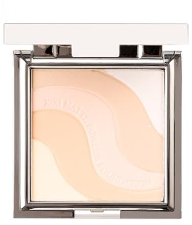 KARLOR 5-IN-1 Compact Powder Palette Fixing Powders mattifying color correction Fixing Pulver Face Makeup Finishing Powder Light flawless for fixations with mirror (02#)