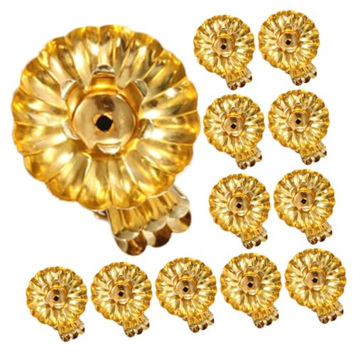 MAGICLULU 15 Stücke Weihnachten Kerze Clip Schmücken Metall Kerze Clip für Baum Weihnachten Dekorative Clip
