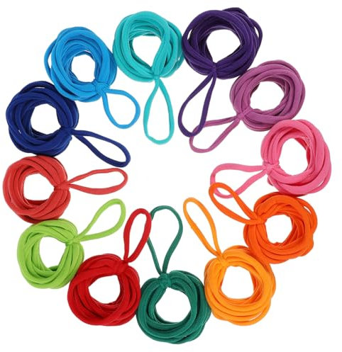 Milisten 192pcs Elastic Potholder Loom Refill Pack Loom Bands for Boys and Girls DIY Craft Kit