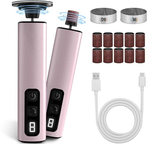 Foot Scrubber Callus Remover: Electric Feet Dead Skin Scraper Tool Professional Pedicure Nail Grinder File Machine, Rechargeable Electronic Exfoliator Foot Scrubber Dead Skin Remover