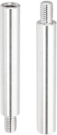 PATIKIL M10x80+15mm Abstandshalter Schrauben Verlängerung Stifte 2 Stück | Edelstahl Gewindehülse Abstandsbolzen Schrauben Ersatz für Binden Nachfüllbaren Scrapbook Fotoalbum Bastel DIY
