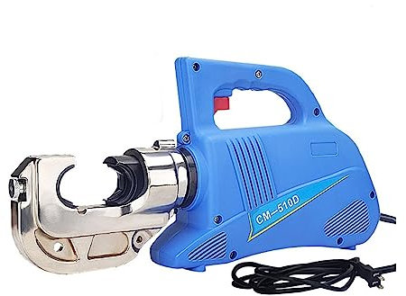 ZKLGS Crimpadora Hidráulica, Alicates hidráulicos de CD-510/CM-510D, alicates de prensado, Terminal de Punta de Cobre y Aluminio, Herramienta de prensado portátil 220 Crimpadora, Multicapa(CM-510D)