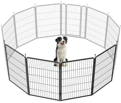 FXW Aster Welpenauslauf für Garten & Camping, 100 cm, 4-teilig | Einfacher Aufbau, Robuste Ausführung, Flexible Formen, Für mittelgroße und große Hunde, Patentiert