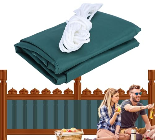 EUBEISAQI Brise-vue pour balcon, 0,9 x 7,5 m – Protection UV pour balcon pour appartements, patio, porche, fenêtre, jardin, extérieur, garage, portail, balustrade, arrière-cour, terrasse, portes, chat