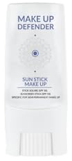 Make Up Defender - Sun Stick Make Up 9 ml - SPF 50+ - Pour maquillage semi-permanent - Ne laisse pas d'auréole blanche - Waterproof - Fabriqué en Italie