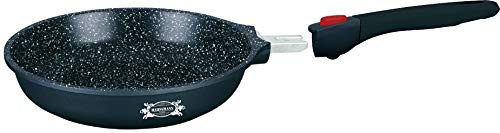 HAUSSMANN heritage-Poêles à Frire 32cm - Manche Amovible - Fonte d'Aluminium - Revêtement antiadhésif type pierre - Tous feux dont induction - Sans PFOA