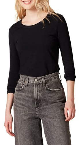Amazon Essentials Women's Regular-Fit Long-Sleeve Crewneck T-Shirt (Available in Plus Size)