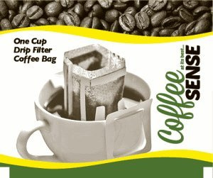 One Cup Drip Filter Coffee Medium Roast Level pack of 40 filiters Sumatra Coffee