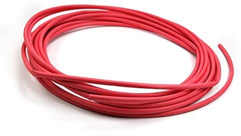 Othmro Tubo termorestringente PE 6mm Diametro 10M Lunghezza 2:1 Tubo di isolamento elettrico Tubo di filo Guaina Avvolgente Rosso 1PCS