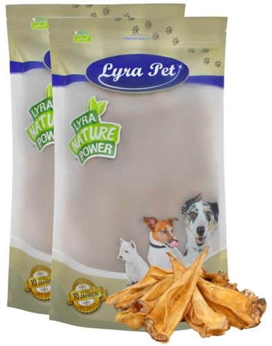 Lyra Pet® 200 Rinderohren ca. 6 kg Leckerli 6000 g Hundefutter wie Pansen Kauspass Rind