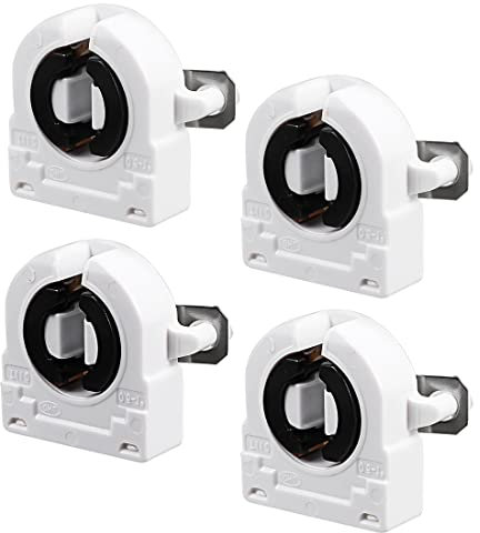 PATIKIL T8 Fluorescente Luce Supporto, 4pz G13 Base Non-Derivato Lampada Presa per LED Tubo Fluorescente