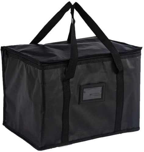 Difistik Food Delivery Bag, Large Thermal Bag for Food Delivery, 40L Insulated Cooler Bag Foldable Reusable Grocery Bag Keeps Food Hot or Cold, Ideal for for Catering, Grocery Transport (43x31x30cm)