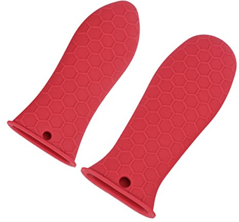PRETYZOOM 2St Topfgriffe aus Silikon Topflappen aus Silikon küchenhelfee Hitzebeständiger Topfgriff Kochgeschirr Pfannengriffabdeckungen Topfgriffhalter handhaben Halterung
