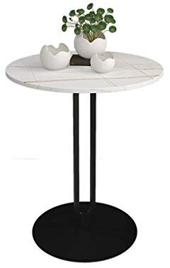 Nachttische Wohnzimmer-Sofatisch, kleiner runder Tisch aus künstlichem Marmor, einlagiger Couchtisch, Balkone, Café, Apartment, Wohnzimmer, Beistelltisch, Korbtisch (Farbe: B, Größe: 45 x 45 x 55 cm)