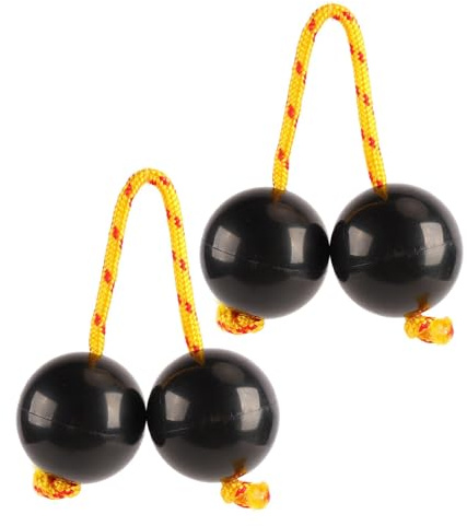 2 Pièces Boule Rythmique Aslatuas, Boules de Shaker à Main Asalato Boules de Tambour du Bout des Doigts Instrument Kashaka pour Concert de Performance sur Scène de Fête
