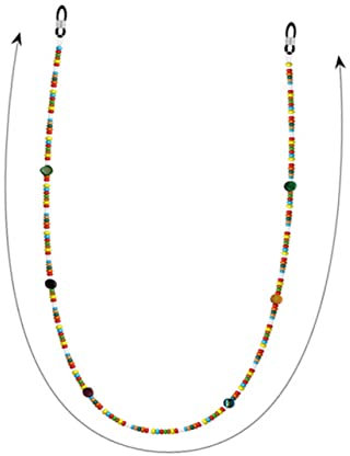 Yardenfun 2stücke Brillenketten Für Sonnenbrillen Brillenhalter Perlen Bunte Brillenketten Brillenband Als Halsband Brillenlanyard