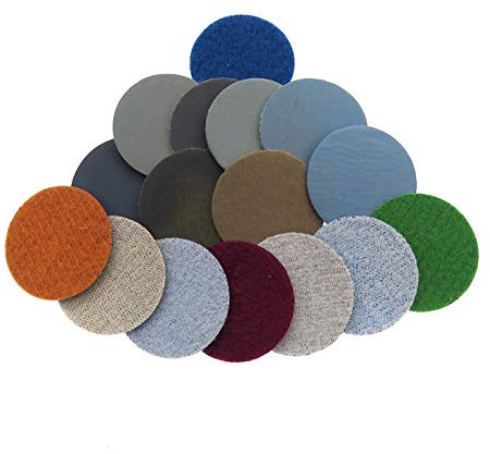 TRENTSNOOK 500PCS 1 pulgada reunida impermeable Papel de lija Papel de lija Disco de lijado auto-adhesivo húmedo lijado en seco, se usa for lustrar(1500)