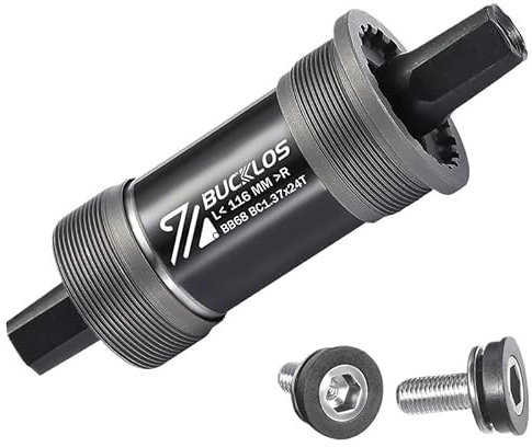 Movimento Centrale Perno Quadro Movimento centrale for bici Movimento centrale filettato quadrato Asse cavo for bicicletta for MTB Strada Bicicletta pieghevole E-Bike Parte Movimento Centrale Mtb(68x1