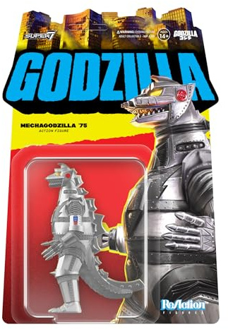 SUPER7 Toho Mechagodzilla '75 Reaction Figure - 3.75 Toho Godzilla Action Figure Classic Monster Movie Collectibles and Retro Toys