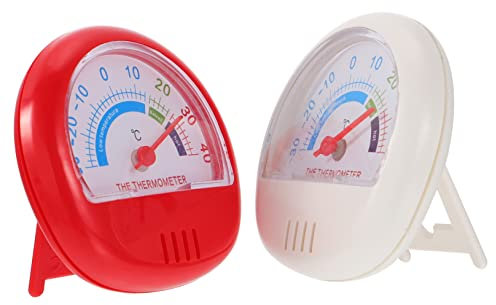 Refrigerator Thermometers Freezer Temperature Measuring Tool Plastic 2 Pcs