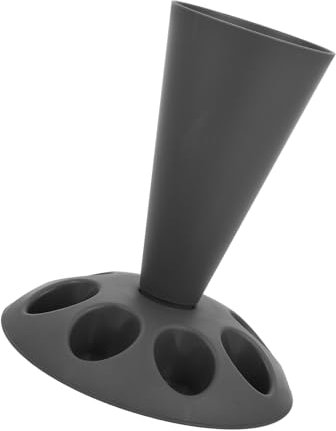 Zerodeko Soporte Para Mangas Pasteleras Desmontable Gris, Soporte Para Accesorios De Repostería Con Ranuras, Material Resistente, Para Decoración De Pasteles Cocina, Juego Práctico Para Reposteros