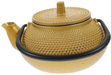 Alipis Vaisselle De Bureau Poêle Bouilloire Petit Timbale Pot Casting Voyage Théière Pour Bouillons Thé à Thé Fabricant Rétro Approvisionnement En Thé Le Fer Golden
