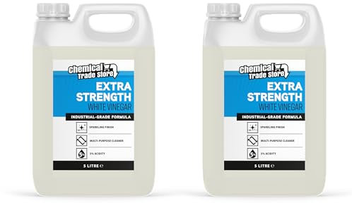 Chemical Trade Store – White Vinegar 2 x 5L – Natural Multi-Purpose Cleaner for Descaling, Windows, & Household Use – Eco Cleaning Solution