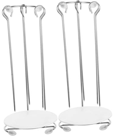 BAZEITFLOW 2 Ensembles Cintre Kebab Cuisiner Portion Cichette Grille Fournitures de Barbecue Support de Barbecue Support brochette Barbecue ustensiles Barbecue Accessoires Plastique