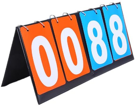 Generisch Outdoor-Anzeigetafel,Kinder Punktestand-Tafel | Vierstellige Anzeigetafel Für Schulspiele Baseball Softball Fußball Golf Pickleball Billard