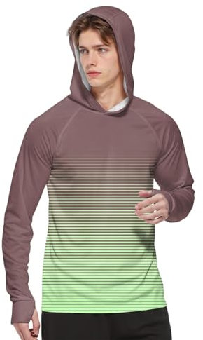 Generisch Sonnenschutz Zip Hoodie Grün L