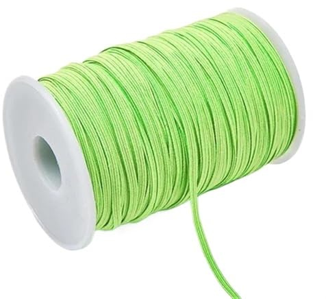 Banda elástica de goma colores 3 mm y 6 for coser, cinta licra, accesorios for prendas vestir para el bricolaje, la artesanía, la confección(Green2,3mm 100yards)