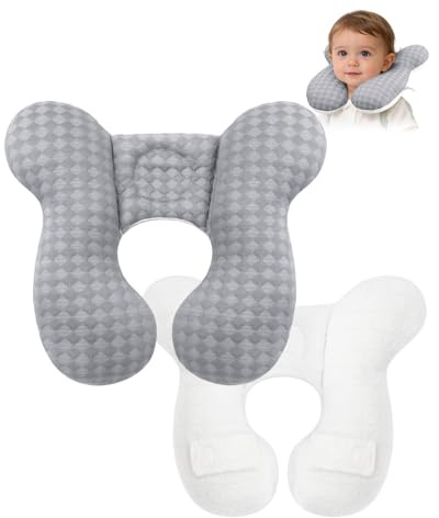 KAKIBLIN Baby Travel Pillow, Upgraded Baby Neck Pillows for Car Seat