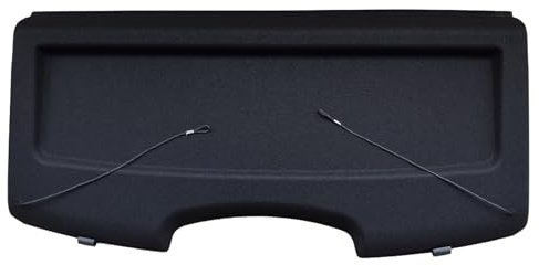 GEPCO Kofferraumabdeckung Hutablage kompatibel mit Skoda Fabia II (542 / 5J) Hatchback 2006-2014 | Laderaumabdeckung Gepäckraumabdeckung | Sichtschutz Schwarz | OEM 5J6867769D