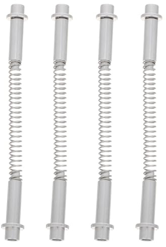 RUNROTOO Lot de 4 charnières de rechange pour porte moustiquaire - Goupille de charnière - Goupille de tension à ressort en alliage d'aluminium pour réparation facile. Installation facile.