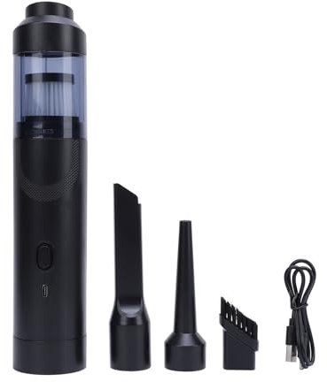 Mtlavishness Aspirateur de Voiture Haute Puissance sans Fil Petit Portable Rechargeable Puissant collecteur de Charbon de Bois pour Voiture et Usage Domestique avec Conception (Charbon Noir)