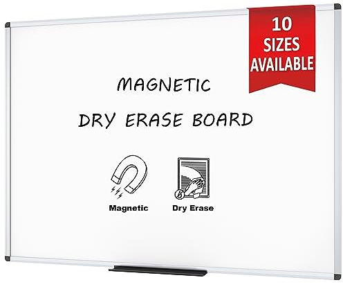 VIZ-PRO Whiteboard - mit Alurahmen, magnetisch - 180 x 120 cm