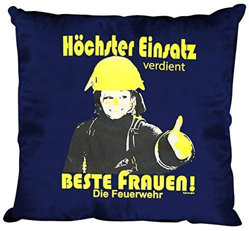Fan-O-Menal Kissen Zierkissen Dekokissen- Feuerwehr-Frau - K09674