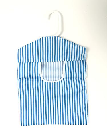 PaulStore Hanging Fabric Peg Bags Clothes Line Laundry Washing Basket Storage Pouch Hanger Blue