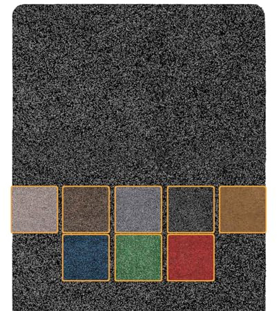 ANRO Fußmatte Schmutzfangmatte Türmatte rutschfest Fußabstreifer abwaschbar robust für Eingang, Haustür, Flur innen & außen Poet, 40 x 120 cm (Rechteckig)