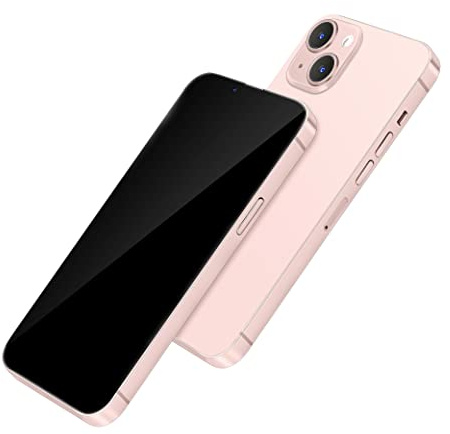 Perusha out Logo Non-working Phone Dummy Display Model Pretend Phone toy Phone 13 Pro Max 13 mini (5.4 inches, Pink Blackscreen)