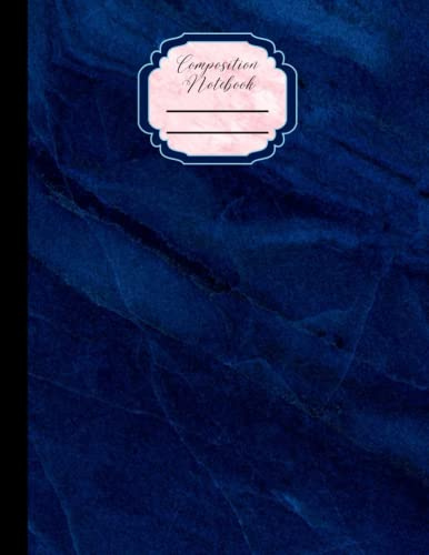 Blue Marble Composition Notebook: Journal for Writing and Notetaking - Deep Navy Blue