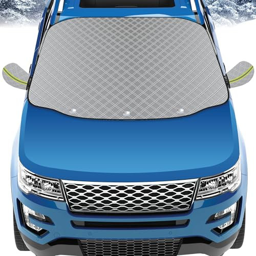 GADLANE Car Windscreen Cover - Magnetic Windshield Cover for Winter with Wing Mirror Covers, Foldable Extra Thick Windscreen Protector for Frost/Ice/Snow/Sun, Fits Medium-Large Cars/SUVs (Large)