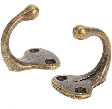 Wandhaken, Wandhaken, Garderobenhaken, Türhaken, 5 Stück/Set, Haken, Antik-Bronze, Messing, Tropfform, Retro-Legierung, Wandhut, Mantel, Kleidung, Handtuch, Bademantel, Vintage-Möbelbeschläge,