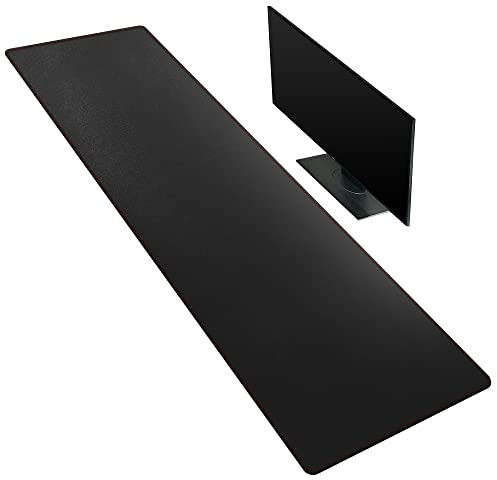 ZORESYN PU-Leder Office Schreibtischmatte 160x40 cm Schwarz