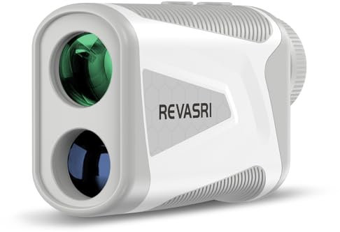 REVASRI Golf-Entfernungsmesser, Mini-Design, 1000m, ±0,5m Genauigkeit, Flaggen-Lock+Puls, Neigung-EIN/Aus, 6-Fach Vergr., IP54, USB