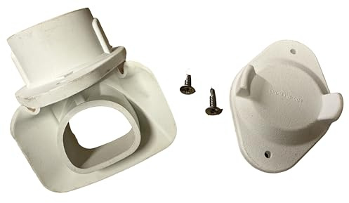 Rubber Diverter to Fill a Rain Barrel from Your downspout in White Includes The Patented Flex-Fit Universal Diverter+WinterCover+Screws