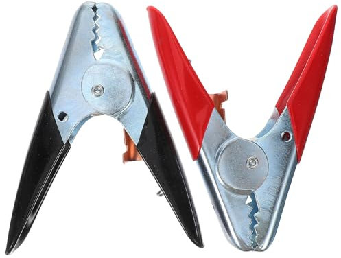Gatuida 1paar Jumper Kabel Klemmen Für Autobatterie Alligator Clips Für Starthilfe Langlebige Batterieklemmen Für Verschiedene Anwendungen Einfach Zu Bedienen Und Sicher