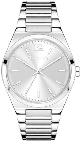 Tamaris Damen Analog Quarz Uhr mit Edelstahl Armband