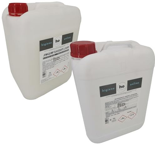 HO Higiene Online | Pack Detergente + Suavizante | Producto de Limpieza Profesional para Ropa | Detergente (10L) + Suavizante (10L)