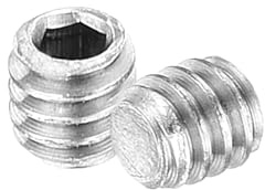 sourcing map 30Pcs Hex Socket Grub Screw, M2x2mm 304 Stainless Steel Head Socket Set Screws Flat Point Grub Bolt for Door Handles, Light Fixture Repair, Silver